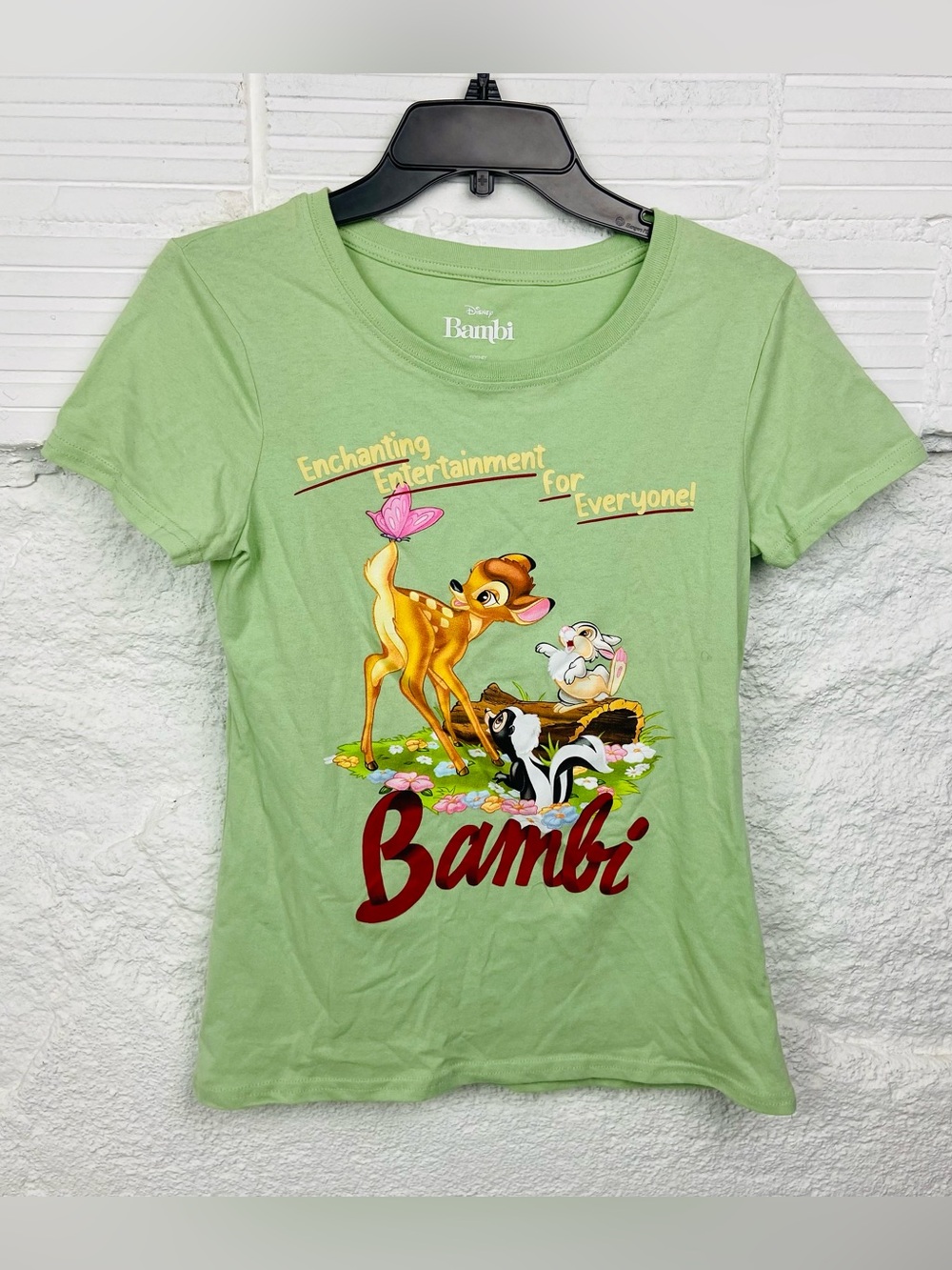 Disney Light Green Bambi enchanting entertainment for everyone Graphic SZ large